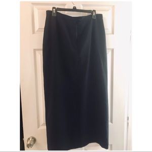 Long black size14 skirt by NY & Co. split in back.